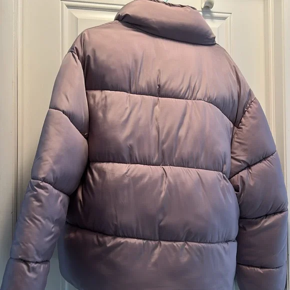 Zara Purple Puffer Jacket - Picture 3 of 4